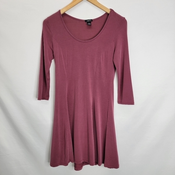 𝅺RUE 21 Long Sleeve Scoop Neck Midi Dress Size Large - Picture 3 of 11